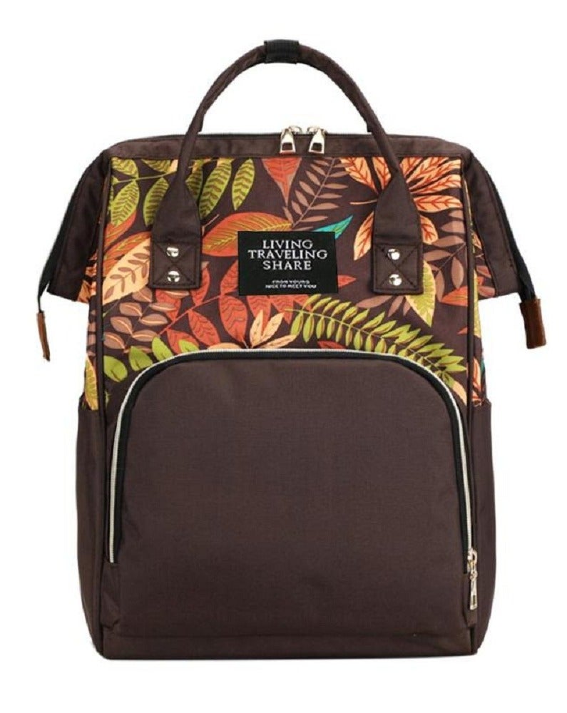 Multifunctional waterproof baby diaper backpack; a bag and backpack for baby care, essentials, and travel for mothers. - Image 1